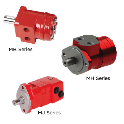 An image showing the MB Series in the top left, the MH Series in the middle to the right, and the MJ Series in the lower left-hand corner.